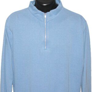 SHARP Peter Millar Crown Soft Lightweight 100% Cotton 1/4 Zip XL, No Club Logos